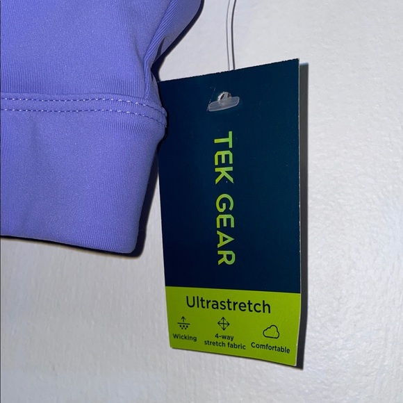 Tek Gear Purple Zipper Sports Bra - Picture 4 of 6